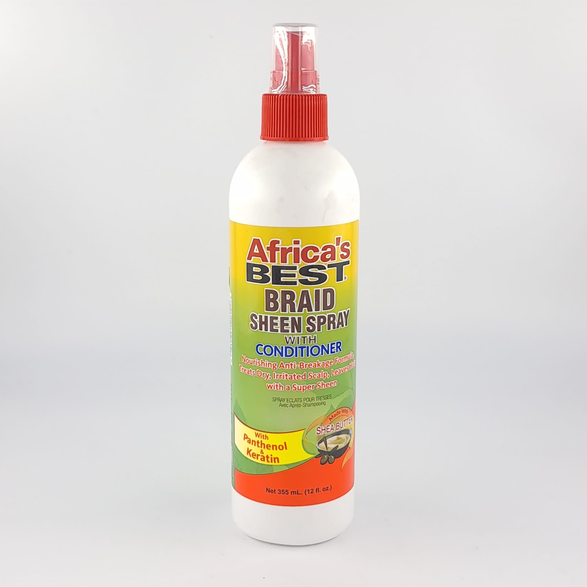 Africa's Best Braid Sheen Spray with Conditioner 12oz - Afro Pride