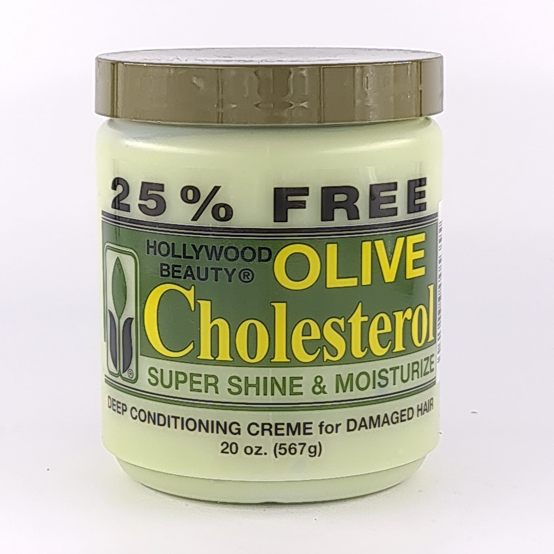 Hollywood Beauty Olive Cholesterol Super Shine & Moisturize 20oz Afro