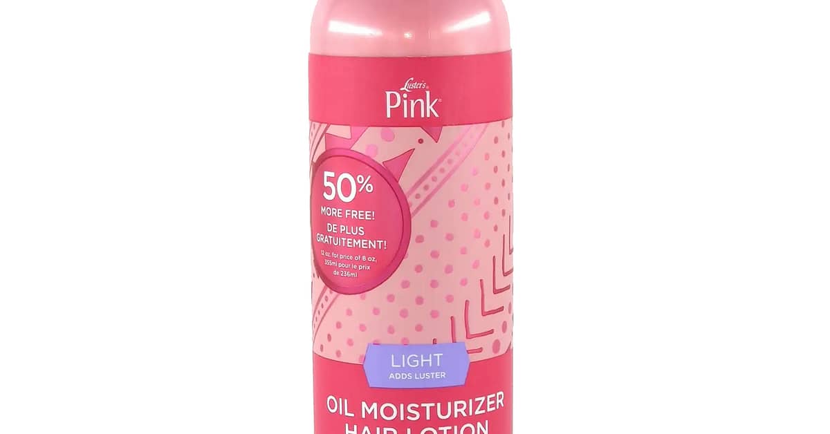 Luster s Pink Oil Moisturizer Hair Lotion Light Adds Luster 12oz