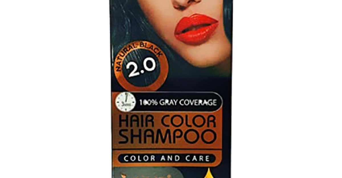 Ican London Hair Color Shampoo Natural Black 2.0 100 Gray Coverage