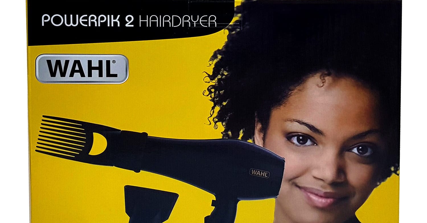 Wahl PowerPik 2 Hair Dryer with Afro Comb Afro Pride