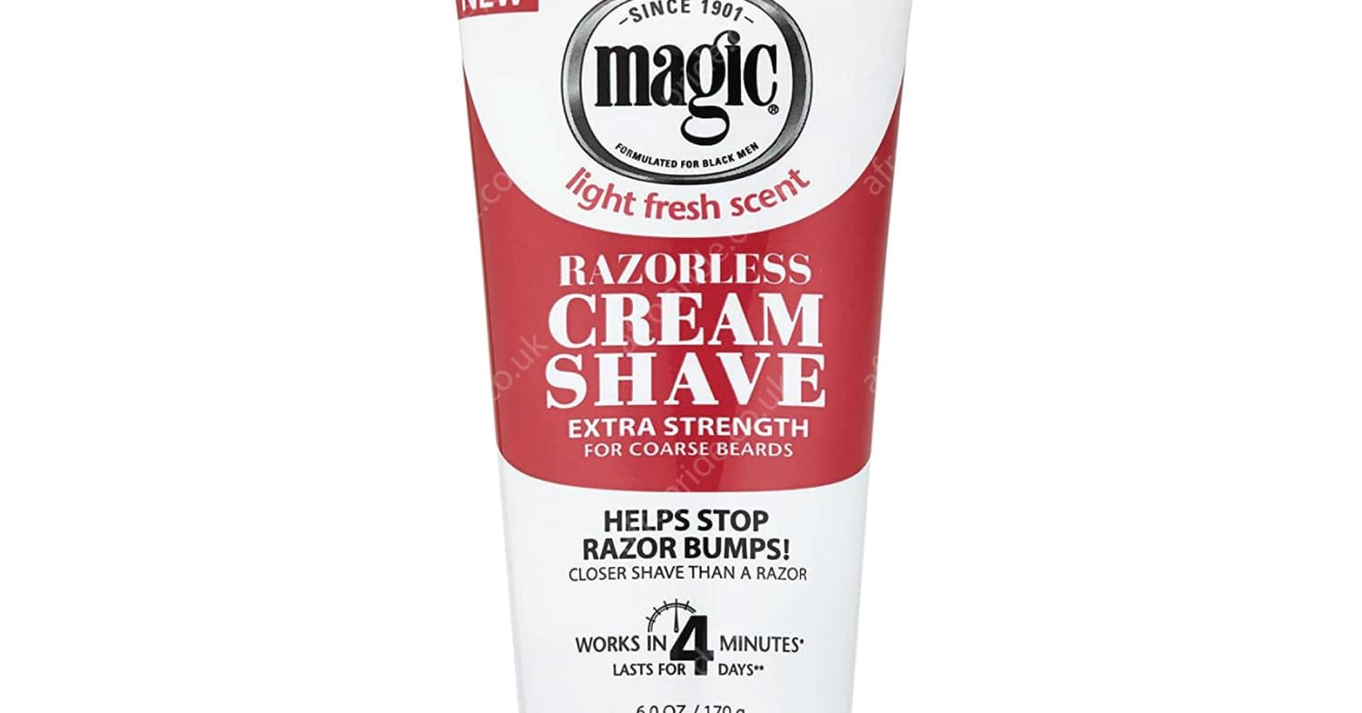 (Pack of 12) Magic Razorless Cream Shave Extra Strength 6oz Afro Pride