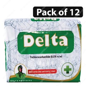 (Pack of 12) Delta Medicated & Antiseptic Soap 70g