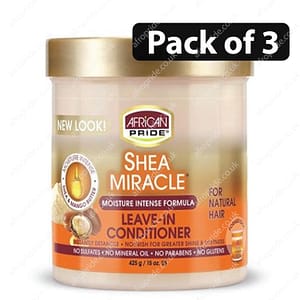 (Pack of 3) African Pride Shea Butter Miracle Leave-in Conditioner 15oz