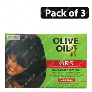 (Pack of 3) ORS Olive Oil Built-In-Protection No-Lye Hair Relaxer Normal
