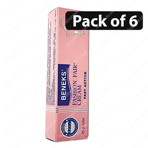 (Pack of 6) Beneks Fashion Fair Cream Fast Action 30g