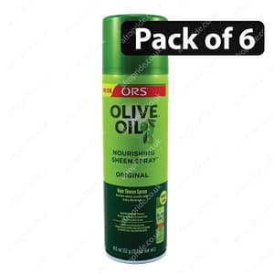 (Pack of 6) Ors Olive Oil Sheen Nourishing Spray Original 11.7 Oz