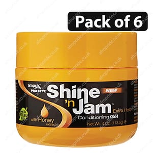 (Pack of 6) Shine 'n Jam Extra Hold Conditioning Gel 4oz