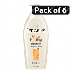 (Pack of 6) Jergens Ultra Healing Moisturizer for Extra Dry Skin 32oz