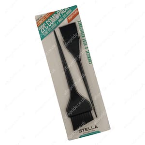 Stella 2PC Comb Pack Slant Dye Brush + Small Dye Brush 2515