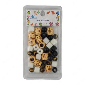 Murry Collections 4 In 1 Hair Beads Accessory Black