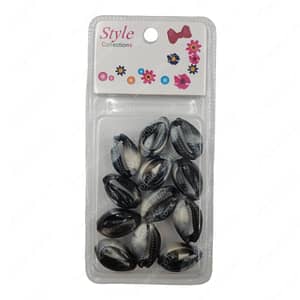 Style Collections Hair Beads BD016 Black White