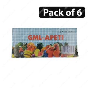 (Pack of 6)GML-Apeti (2 x 10 Tablets)