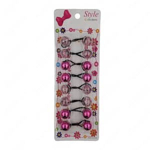 Style Collection 20mm Glittery Bobbles Pink
