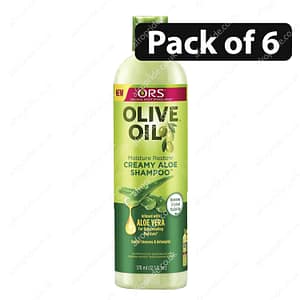 (Pack of 6) ORS Olive Oil Creamy Aloe Shampoo 370ml