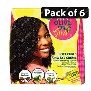 (Pack of 6) ORS Olive Oil Girls Soft Curls No Lye Texture Softening System