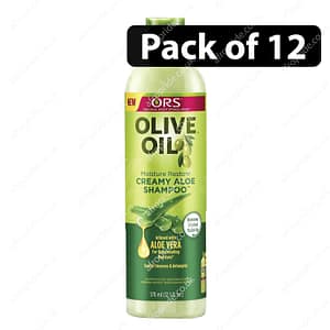 (Pack of 12) ORS Olive Oil Creamy Aloe Shampoo 370ml