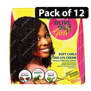 (Pack of 12) ORS Olive Oil Girls Soft Curls No Lye Texture Softening System