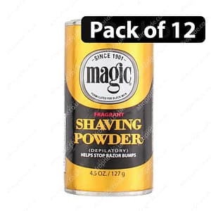 (Pack of 12) Magic Gold Fragrant Shaving Powder 4.5oz