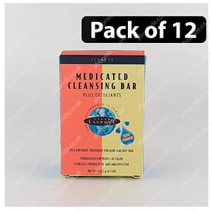 (Pack of 12) Clear Essence Medicated Cleansing Bar Plus Exfoliates 4.7oz