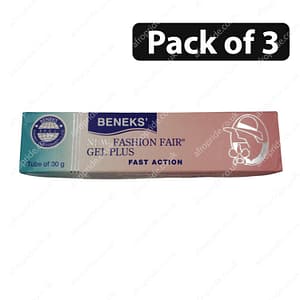 (Pack of 3) Beneks New Fashion Fair Gel Plus Tube 30g