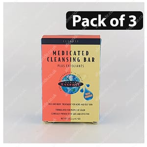 (Pack of 3) Clear Essence Medicated Cleansing Bar Plus Exfoliates 4.7oz
