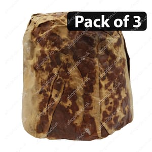 (Pack of 3) African Black Soap Chunks 850g