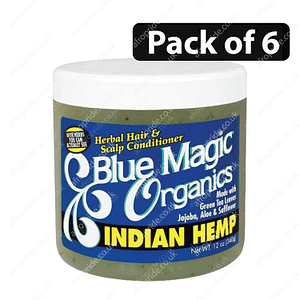 (Pack of 6) Blue Magic Organic Indian Hemp 12oz