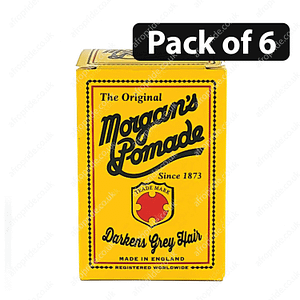 (Pack of 6) The Original Morgan’s Pomade Darkens Grey Hair 3.38oz