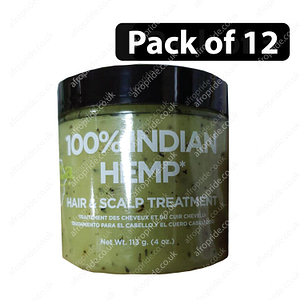 (Pack of 12) Kuza 100% Indian Hemp Hair & Scalp treatment 4oz