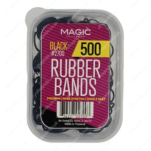 Magic Black Rubber Bands 500