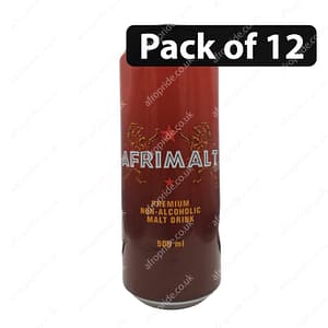 (Pack of 12) Afrimalt Non-Alcoholic Malt Drink 500ml