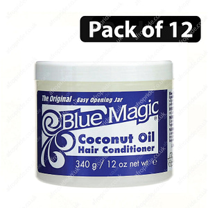 (Pack of 12) Blue Magic Coconut Oil Hair Conditioner 12oz