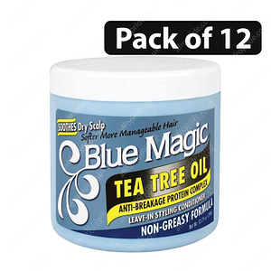 (Pack of 12) Blue Magic Tea Tree Oil Anti-Breakage Protein Complex 13.75oz