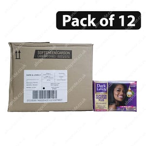 (Pack of 12) Dark & Lovely Superior Moisture Plus No-Lye Relaxer Kit Super