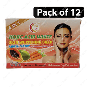 (Pack of 12) Kojic Acid White Skin Whitening Soap 135g
