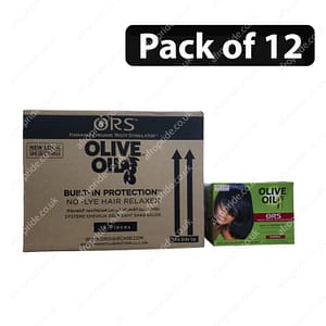 (Pack of 12) ORS Olive Oil Built-In-Protection No-Lye Hair Relaxer Normal
