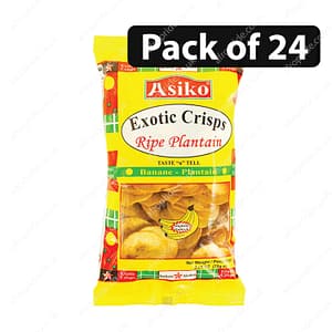 (Pack of 24) Asiko Exotic Crisps Ripe Plantain