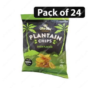 (Pack of 24) Olu Olu Green Plantain Chips 60g