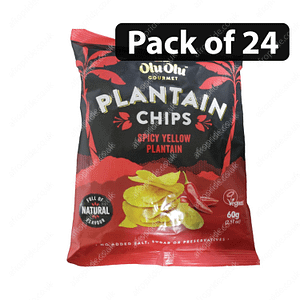 (Pack of 24) Olu Olu Plantain Chips Chilli 60g