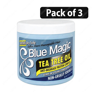 (Pack of 3) Blue Magic Tea Tree Oil Anti-Breakage Protein Complex 13.75oz