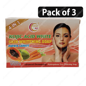 (Pack of 3) Kojic Acid White Skin Whitening Soap 135g