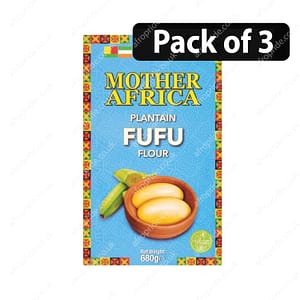 (Pack of 3) Mother Africa Plantain Fufu Flour 680g