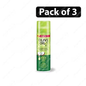 (Pack of 3) ORS Olive Oil Nourishing Sheen Spray Infused With Coconut Oil 11.7oz
