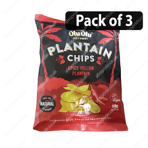 (Pack of 3) Olu Olu Plantain Chips Chilli 60g