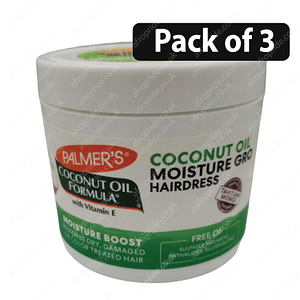 (Pack of 3) Palmers Coconut Oil Formula Moisture Gro Hairdress 5.25oz