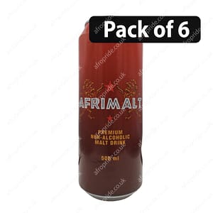 (Pack of 6) Afrimalt Non-Alcoholic Malt Drink 500ml