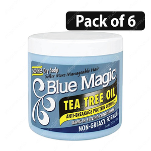(Pack of 6) Blue Magic Tea Tree Oil Anti-Breakage Protein Complex 13.75oz