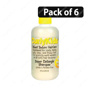 (Pack of 6) CurlyKids Super Detangle Shampoo 8oz