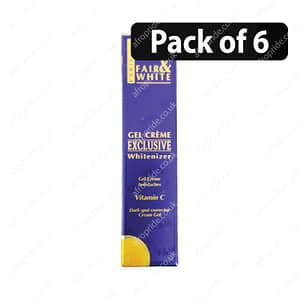(Pack of 6) Fair & White Exclusive Whitenizer Vitamin C Dark Spot Corrector Cream Gel 30ml